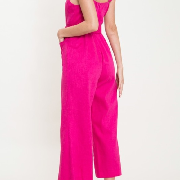 Pink Ruffle Jumpsuit - Picture 3 of 4